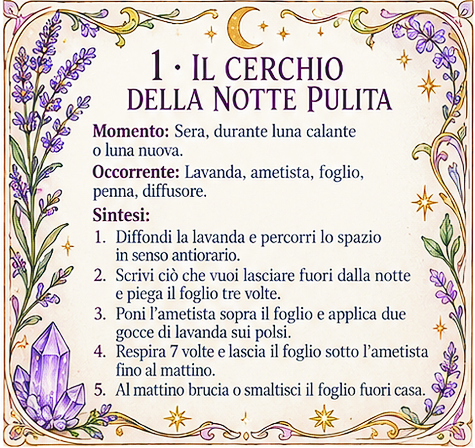 Scheda rituale 1